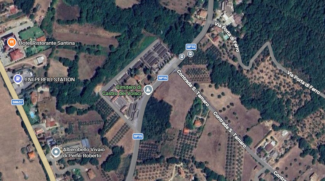 Mappa Castro dei Volsci